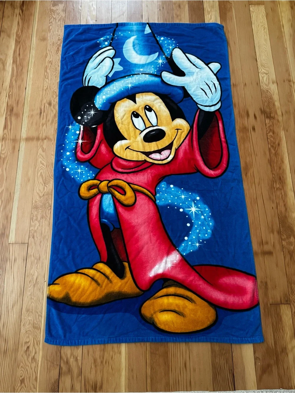 Vintage Sorcerer Mickey Mouse Beach Towel
